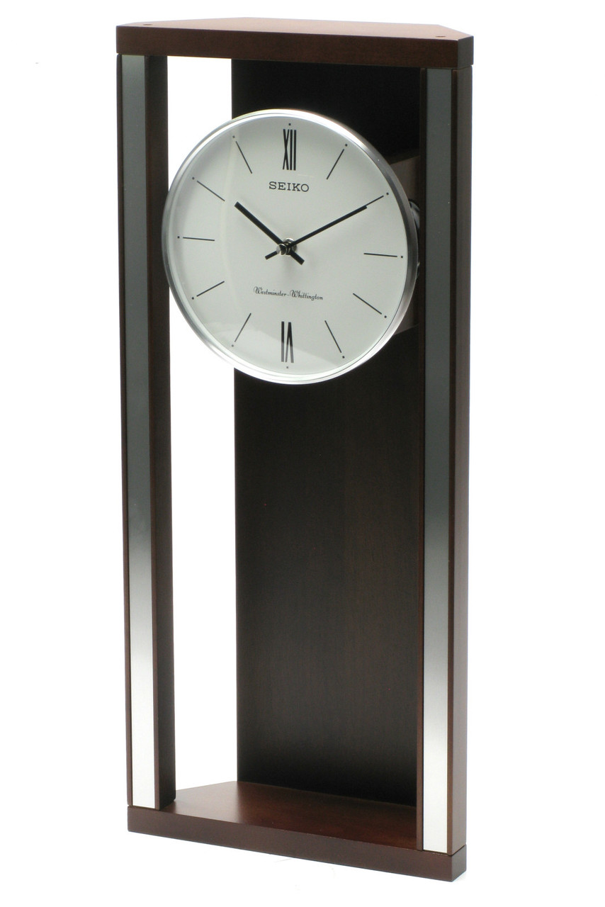 SEIKO westminster Wellington 掛時計 黒 Seiko Wall Clock With Pendulum And Dual Chimes