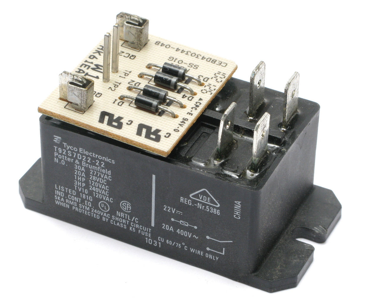 真空管　ＪＲＣ　F220 9343 Carrier HK61EA003 Rectifier Control Board w/ Tyco T92S7D22-22 Relay