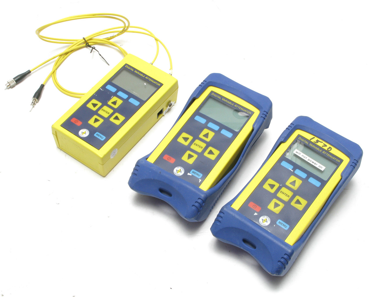 Oz Optics DA100 Series Digital Variable Attenuators, 3pc Lot