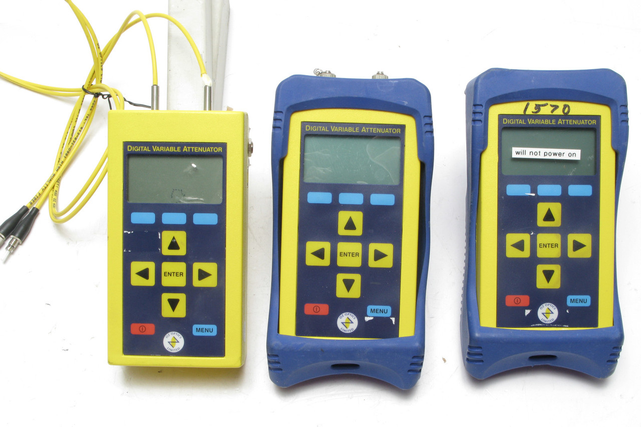 Oz Optics DA100 Series Digital Variable Attenuators, 3pc Lot