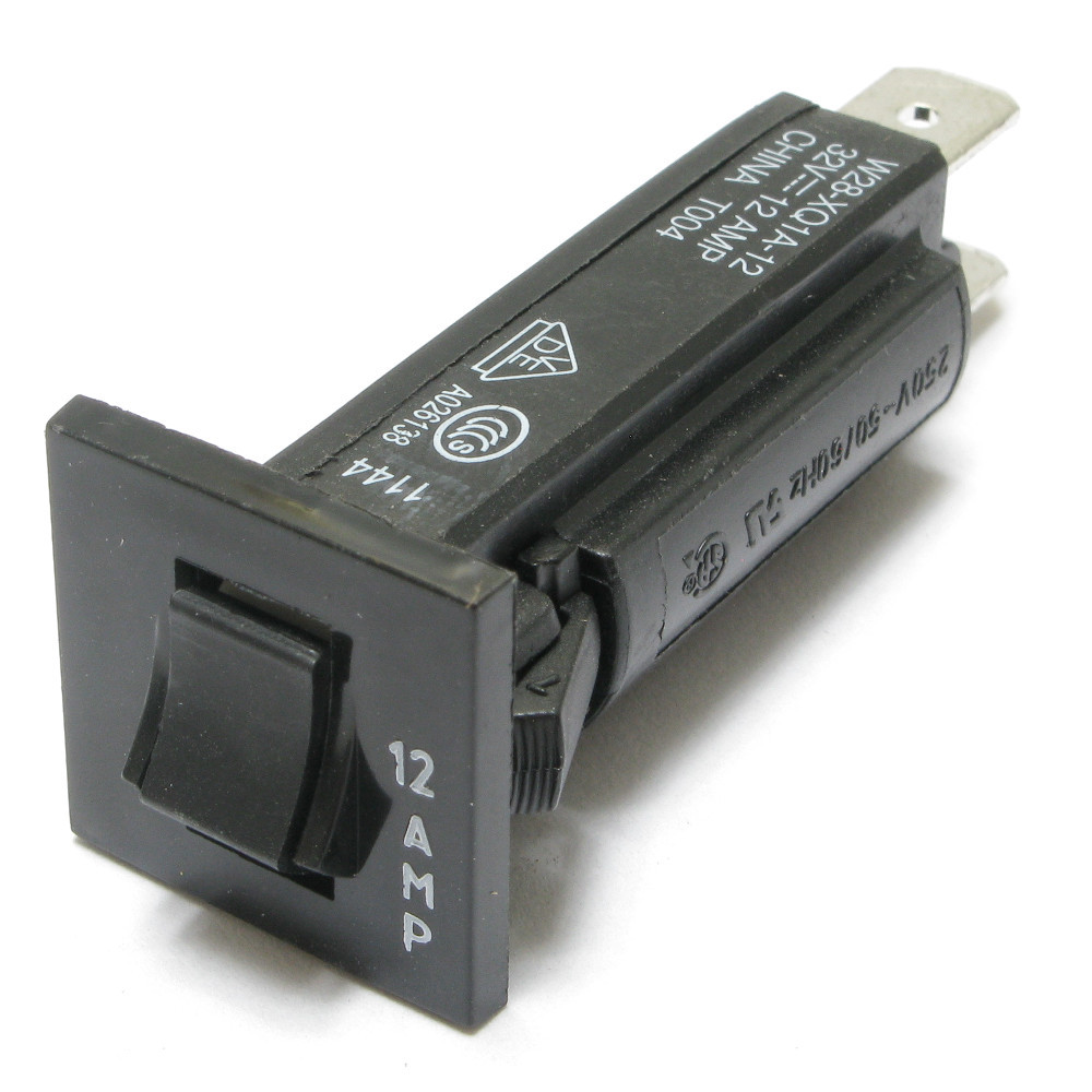 Mechanical Products Series 16 Thermal Circuit Breaker - Push-to-Reset - 250VAC/50VDC - 3 To 20 Amp Options (New Old Stock)