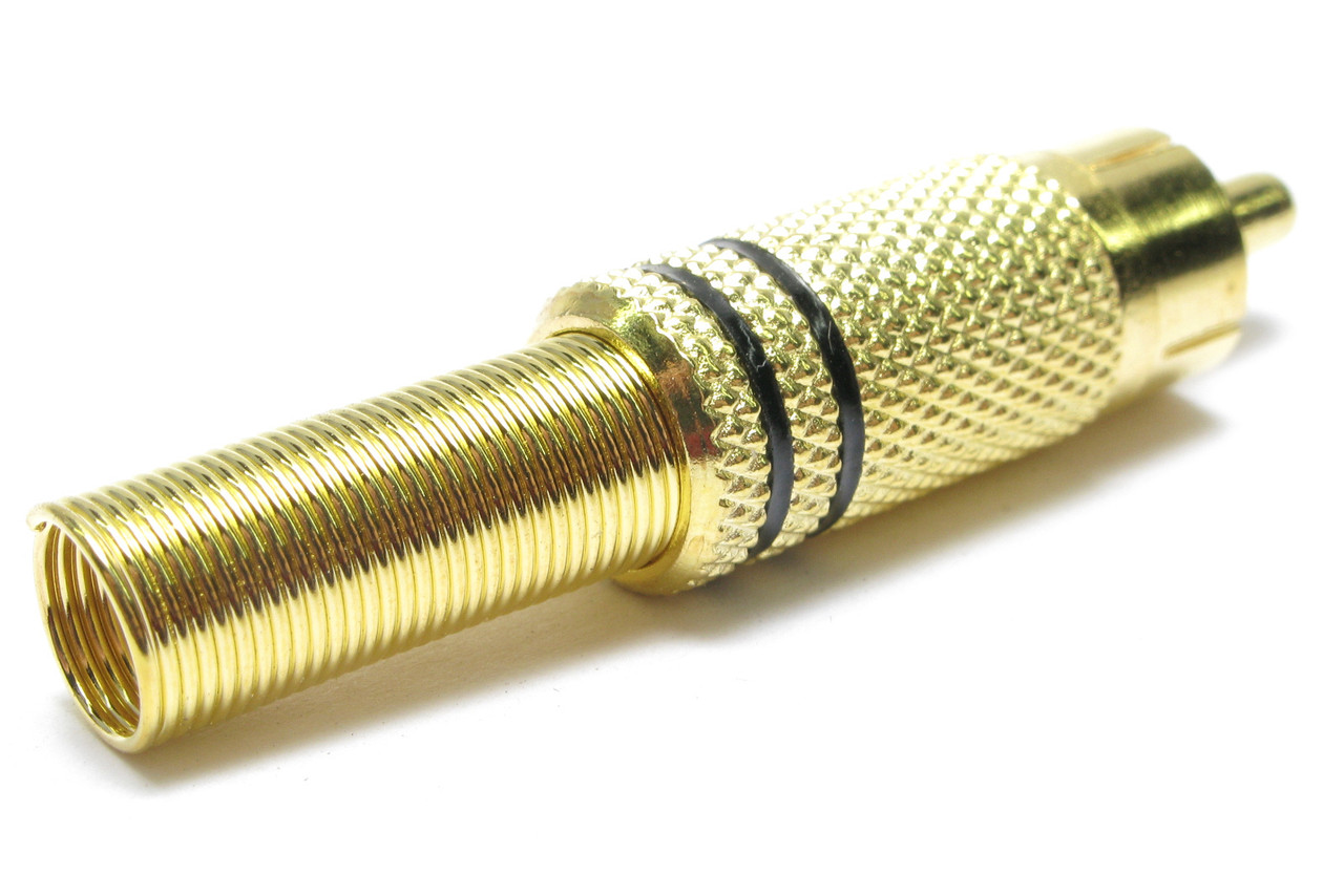 Connector RCA Male, Solder, Gold Plated