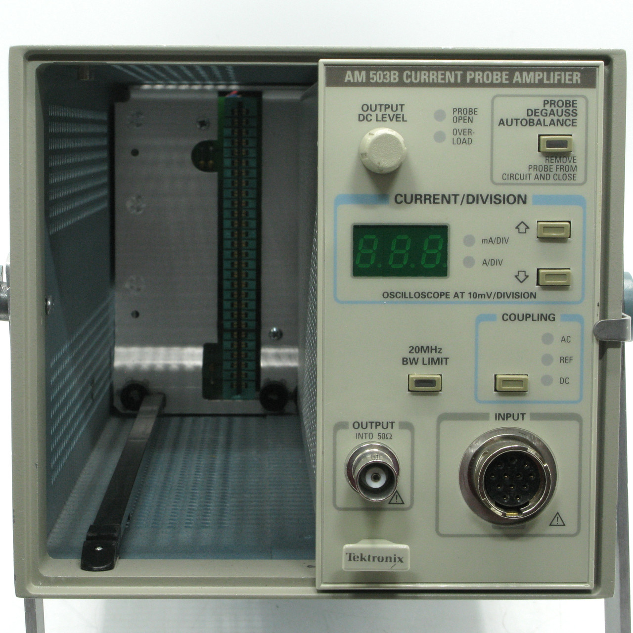 Tektronix AM503B AC/DC Current Probe Amplifier w/ Power Module and Probe