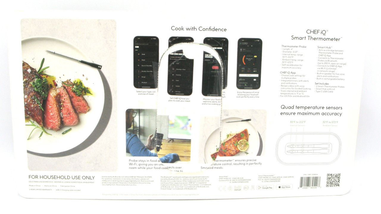 Chef iQ Smart Thermometer and Hub, 2 Probe Set