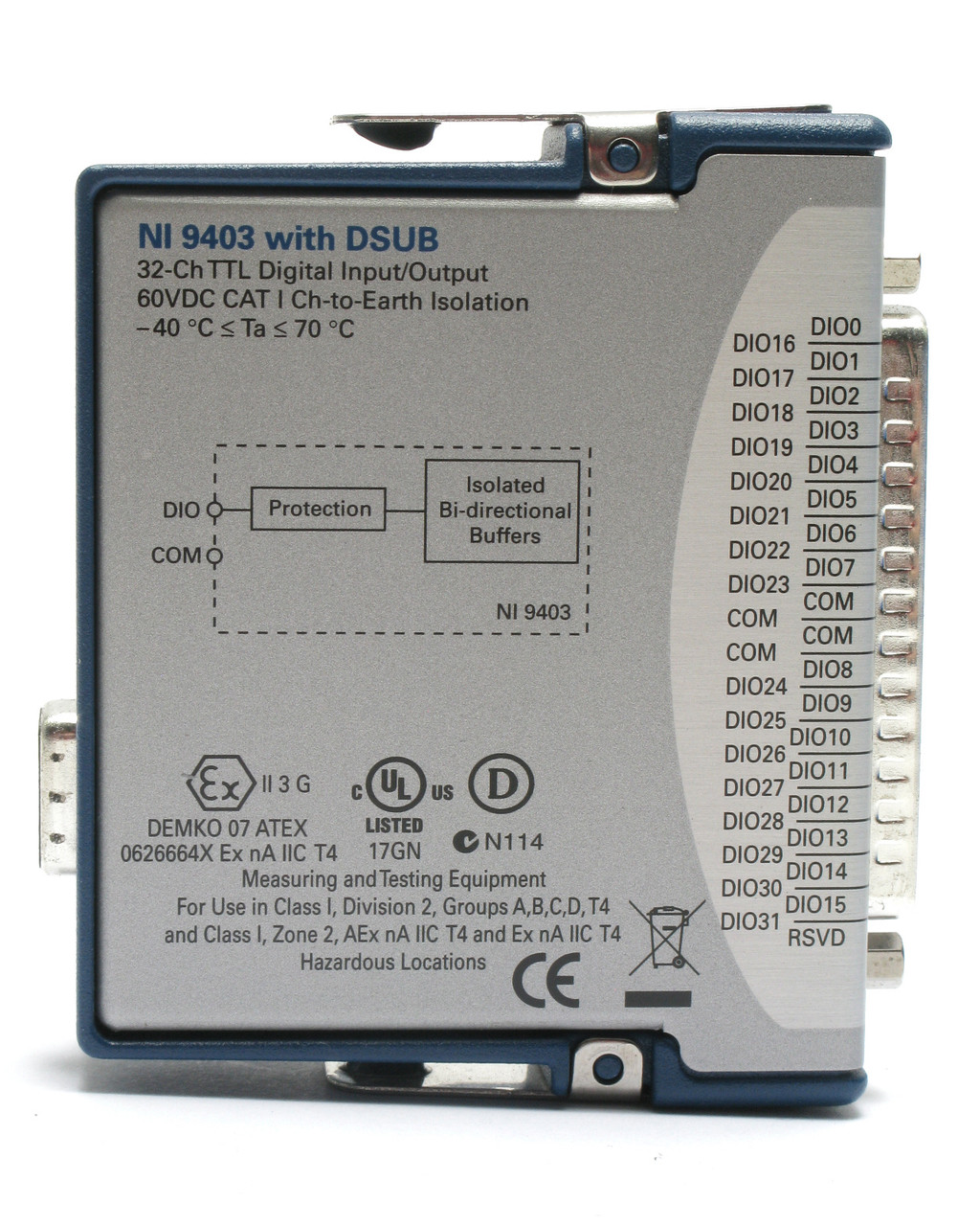 National Instrument NI9403 32-Channel C Series Digital I/O Model