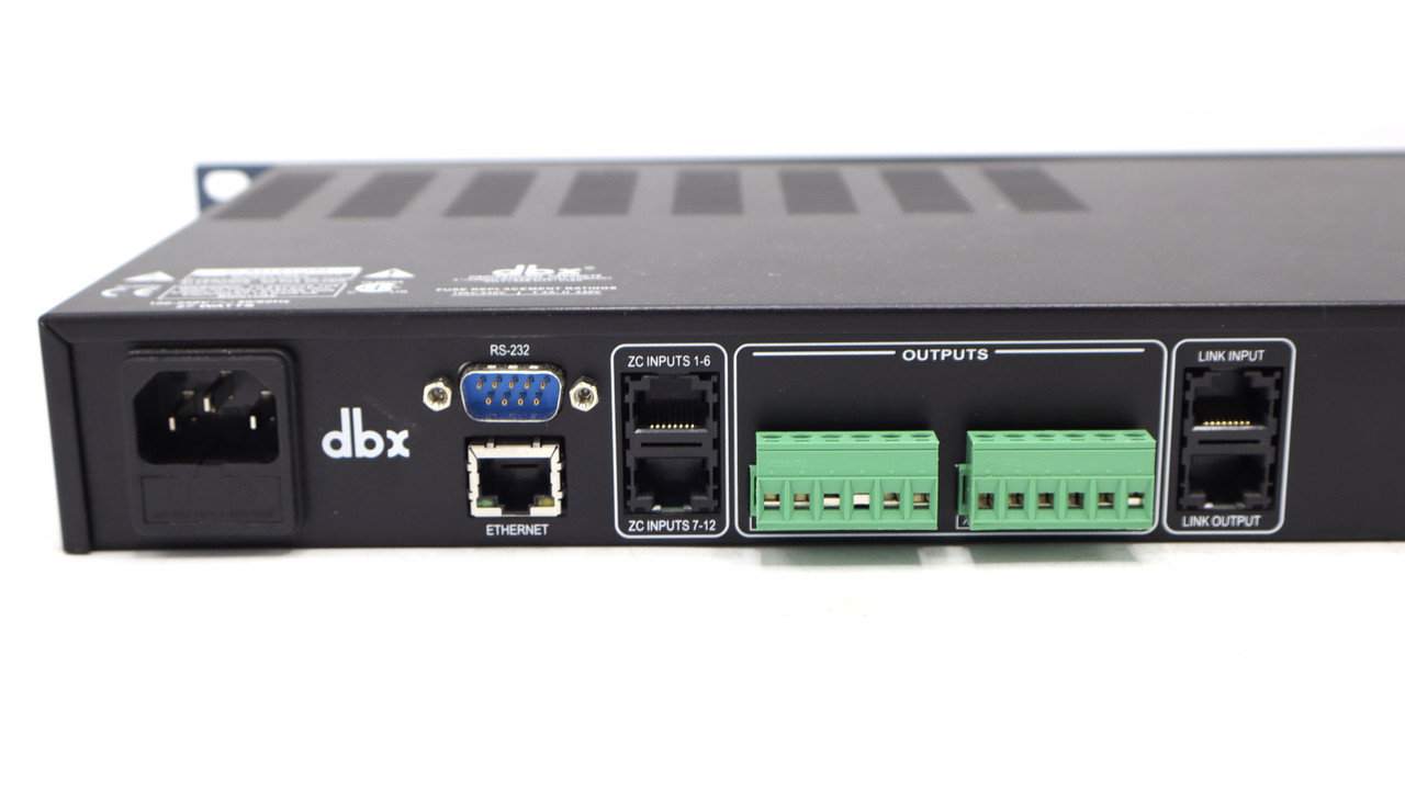 Zone Pro Close DBX ZonePro 640M 6x4 Digital Zone Processor
