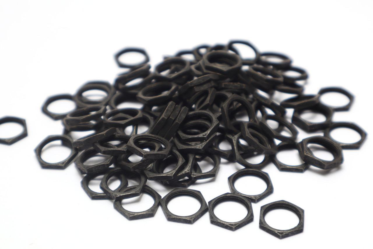15/32-32 Switch Nuts, Black, 50pcs