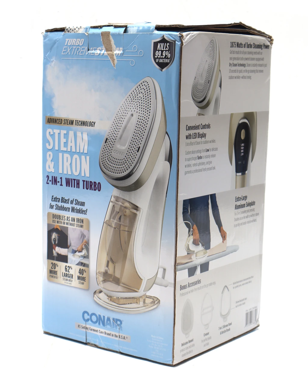 エクストリームスチーム conair スチームアイロン CONAIR ガーメントスチーマー  ポイントUP 6 1 23 59まで コンエアー ガーメントスチーマー 衣類スチーマー GS-121 エクストリームスチーム デュアルスロット アイロン ハンガーにかけたまま スチームアイロン ハンガースチーマー ハンディ 業務用 プロ用 GS121 GS-88 ・ 自分にピッタリ