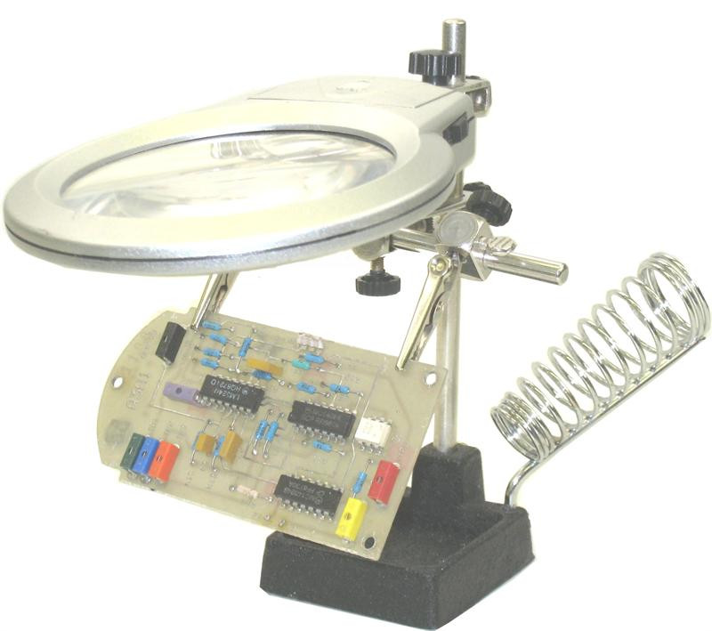 Helping Hands With Soldering Stand & LED Magnifier