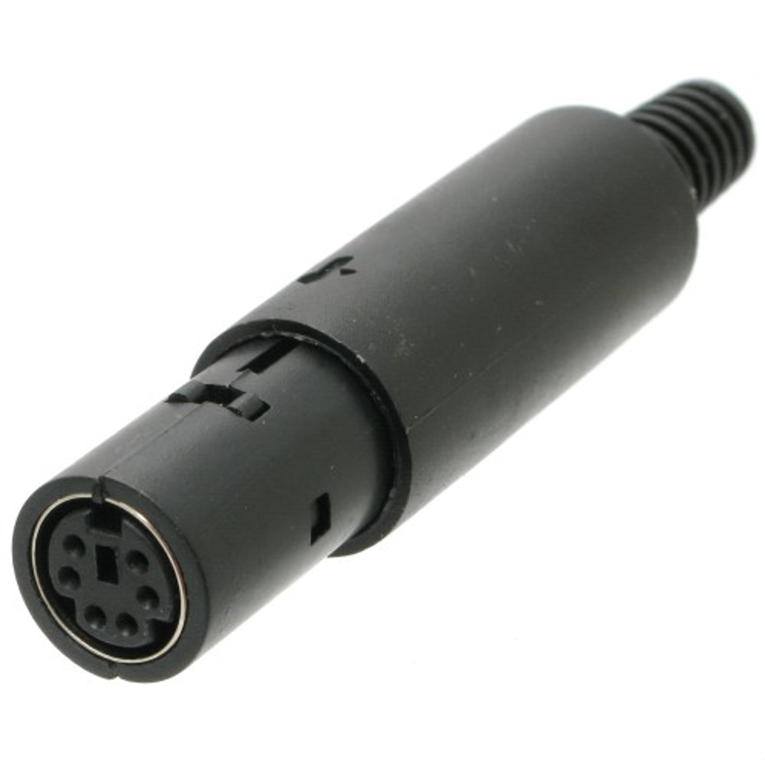 Mini-DIN 6-Pin Female In-Line Socket Connector