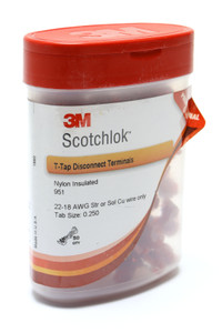 3M 951X-BOTTLE Terminal Inline, Tap Connector IDC 18-22 AWG Red 3M 951X-BOTTLE Terminal Inline, Tap Connector IDC 18-22 AWG Red