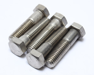 1/2"-13 X 2" Stainless Steel Hex Bolts, 5pcs