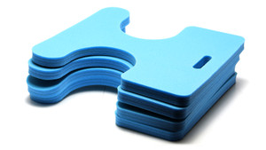 Soft Foam Swimming Pool Float, Blue, 4pk Soft Foam Swimming Pool Float, Blue, 4pk