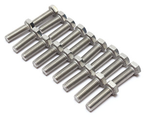 3/8"-16 x 1-1/4" Stainless Steel Hex Bolts, 18pcs