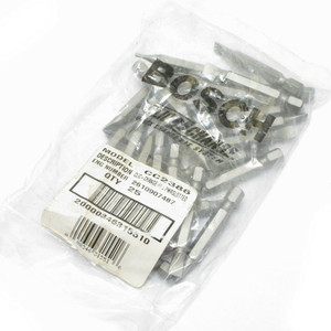 Slotted Power Drill Bits #6-8 x 2 Inch, 25-pack