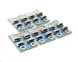 Chrome Plated 12mm X 1.5" Short Shank 3D Lug Nuts, 20pcs