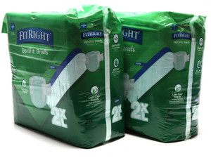 Medline FitRight Plus OptiFit Incontinence Briefs, Ultra Absorbent, 2x20pc, 2XL Medline FitRight Plus OptiFit Incontinence Briefs, Ultra Absorbent, 2x20pc, 2XL