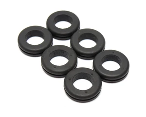 7/8" Hole Rubber Grommets for 1/16" Panel, 5/8" ID, 6pcs