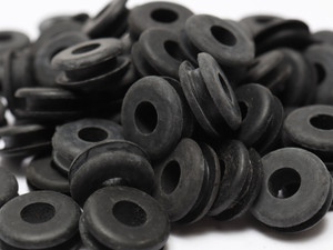 7/16" Hole Rubber Grommets for 1/8" Panel, 1/4" ID, 100pcs