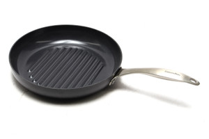 GreenPan Black Ceramic Nonstick 11" Round Grill Pan