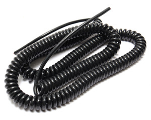 Alpha Wire 741/3 23AWG 3-Conductor PVC Coiled Retractile Cord, 4-12ft Alpha Wire 741/3 23AWG 3-Conductor PVC Coiled Retractile Cord, 4-12ft