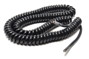 Alpha Wire 706/3 23AWG 6-Conductor PVC Coiled Retractile Cord, 4-12ft