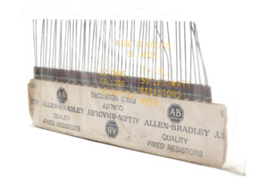 Allen Bradley RC20GF120J 12 Ohm 1/2 Watt 5% Carbon Resistor, 50pc Allen Bradley RC20GF120J 12 Ohm 1/2 Watt 5% Carbon Resistor, 50pc