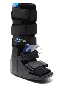 United Ortho Tall Cam Walker Fracture Boot, Small, Black