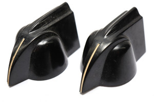 DakaWare Chicken Head Knob, 1/4" Shaft, Black, 2pcs