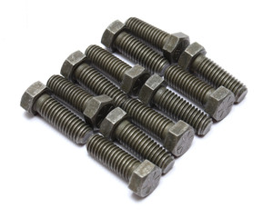 7/16"-14 x 1-1/4" Grade 8 Steel Hex Bolts, Black, 12pc