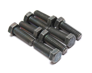 1/2"-13 x 1-1/2" Grade 8 Steel Hex Bolts, Black, 8pc