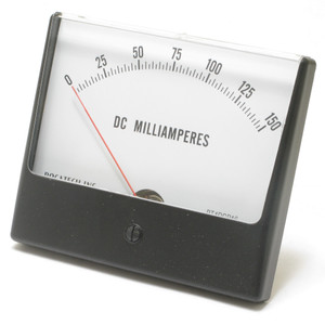 0 - 150 Milliampers DC, Panaview Analog Panel Meter, 4.5 Inch 0 - 150 Milliampers DC, Panaview Analog Panel Meter, 4.5 Inch