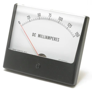 0 - 150 Milliampers DC, Panaview Analog Panel Meter, 4.5 Inch