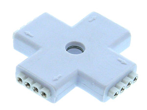 Cross "+" Connector 4 Wire Round Pin