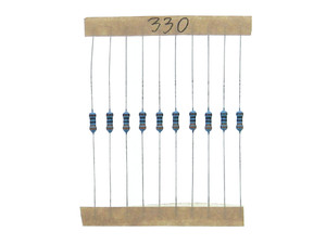 Pack of 10 - 330 Ohm 1/4 Watt 5% Resistor Pack of 10 - 330 Ohm 1/4 Watt 5% Resistor