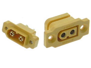 Pair Chassis Mount XT60HE Male & Female Connectors Pair Chassis Mount XT60HE Male & Female Connectors