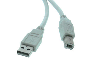 USB 2.0 Type A Male to Type B Male 6ft. USB 2.0 Type A Male to Type B Male 6ft.