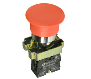 Red Mushroom Pushbutton Switch, Switchboard SPST-NC Red Mushroom Pushbutton Switch, Switchboard SPST-NC