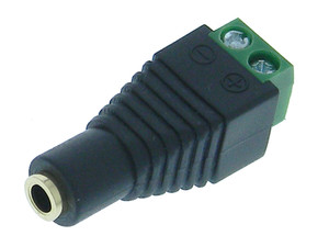 1/8" (3.5mm) Mono Jack to Terminal Strip Adapter 1/8" (3.5mm) Mono Jack to Terminal Strip Adapter