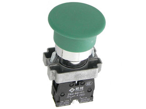 Green Mushroom Pushbutton Switch, Switchboard SPST-NO Green Mushroom Pushbutton Switch, Switchboard SPST-NO
