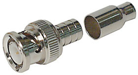 BNC Type Connector, Male Crimp for Belden 8281 Cable