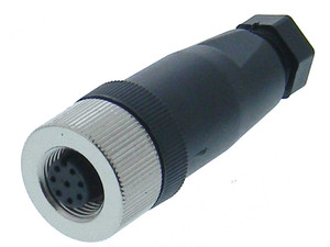 Aviation Style IP67 Connector, M12, 8 Pin Female Aviation Style IP67 Connector, M12, 8 Pin Female