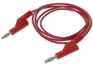 Red Stackable Banana Plugs Test Lead 39" (1 meter) Red Stackable Banana Plugs Test Lead 39" (1 meter)