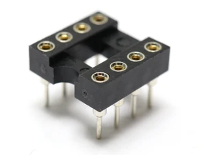 8 Pin IC Socket Machine Tool Round Pins
