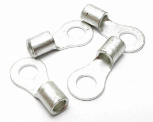 6 Gauge Non-Insulated 5/16 Inch Ring Terminal, 4 Piece