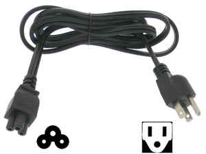 Power Cord, 6ft, NEMA 5P to IEC C-5 Female 18-3 AWG