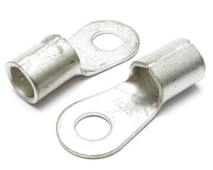 4 Gauge Non-Insulated 5/16 Inch Ring Terminal, 2 Piece