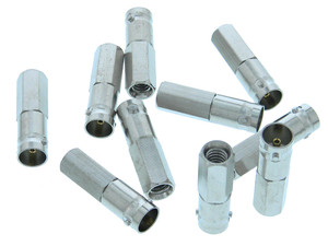 BNC Female Twist-On Cable Connector - RG59, Pack of 10 BNC Female Twist-On Cable Connector - RG59, Pack of 10