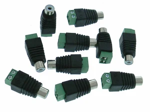 Pack of 10 - Adapter, RCA Female to Terminal Strip