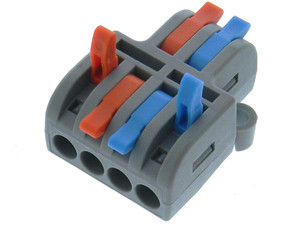2 Circuit - 2 Way - Lever Action Wire Splitter, Splice 2 Circuit - 2 Way - Lever Action Wire Splitter, Splice